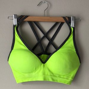 PINK Victoria’s Secret Yellow Sports Bra
